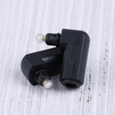 2Pcs 90 degree optical audio cable adapter male and female right angle Ew