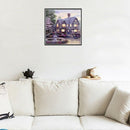 Garden Lake House Picture Cross Stitch Diamond Needlework Gift New Embroide P7Y6