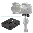 Black Metal PU-50 Universal Quick Release Plate Fits for Tripod Ballhead P5I1