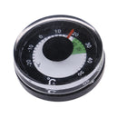 Diameter 27mm plastic thermometer circular thermograph fahrenheit indoor outdoor