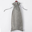12Pcs Durable Wine Bags Burlap Red Wine Bottle Glass Bag Travel Pouch Gift WB6N6