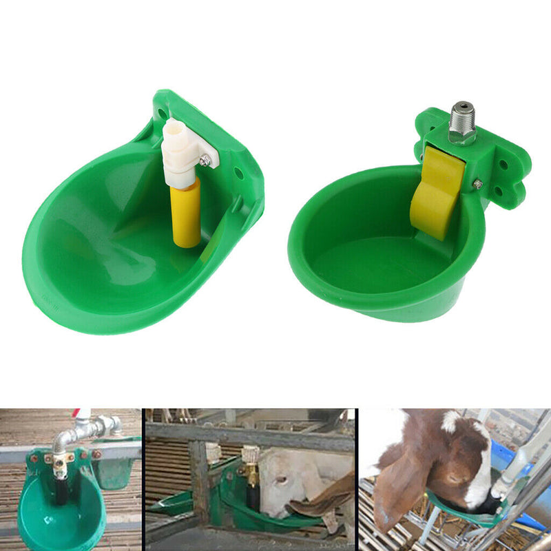 Set of 2 Automatic Goats Waterer, Plastic Sheep Drinking Water Bowl Also for