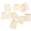 20pcs Alloy Blank Hair Comb Jewelry Findings Bridal Accessory DIY 5/10 Teeth