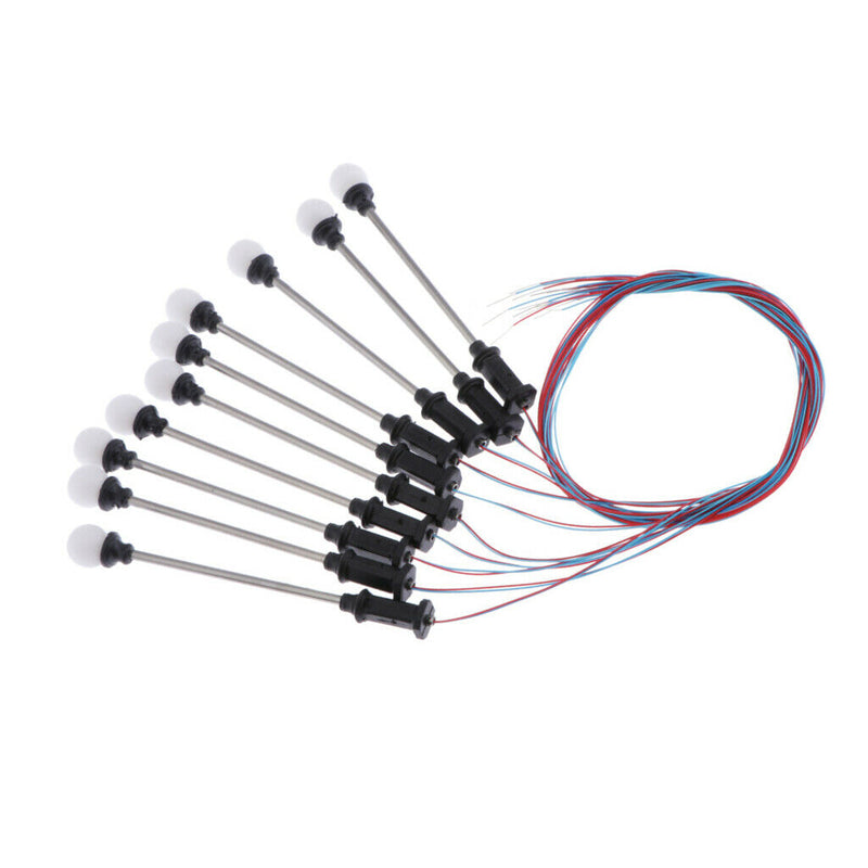 10Pcs Railway Led Lamppost Lamps Street Lights 1:100 HO Scale B