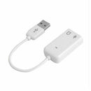 USB2.0 To 3.5mm Mic/Headphone Jack External 7.1 Channel Audio Sound Card Adapter