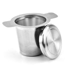 Tea Strainer Mugs Herb Steeping Tea Infuser Filters With Lid Double Handles