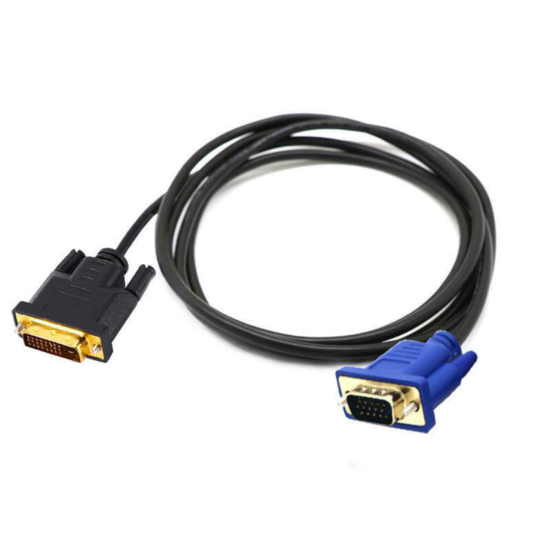 1.5 Metre Dual Link DVI-I DVI to VGA D-Sub Video Adapter Cable Converte IBN