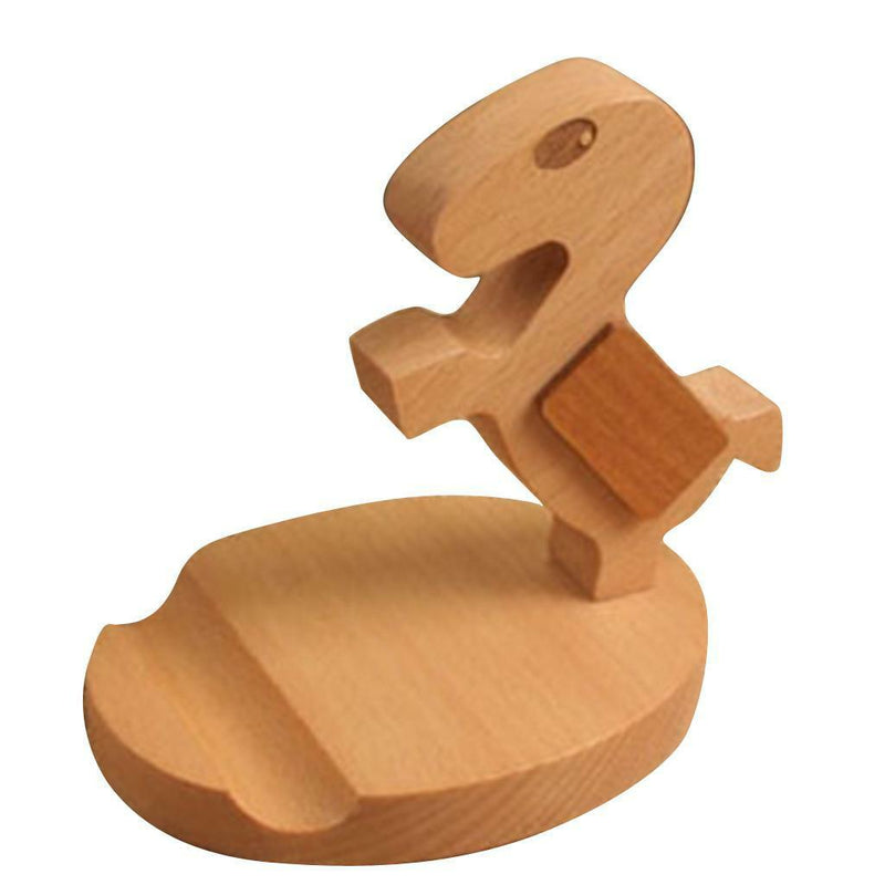 Wood Universal Cell Phone Desktop Stand Holder For Phone Tablet- Cute Horse