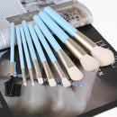 9pcs Makeup Brush Foundation Powder Eye Shadow Brush Set with Cosmetic Bag
