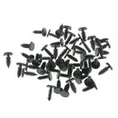 50Pcs 20413107 Plastic Rivets Fastener Push Clips Black For Car Auto  BLK