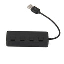 USB 2.0 Hub With 4 Port Splitter Cable And Switch For PC Laptop, Support