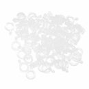 100pcs/10set 7mm Carp Fishing Hair Rigs Bait Bands for Pellet Bander Worm