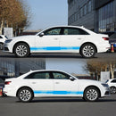 1 Pair PVC Vinyl Car Styling Stickers Long Stripe Totem Side Skirt Decals
