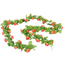 2x Silk Flower Vine Artificial Rose Garland Lotus Wall Hanging Floral Orange