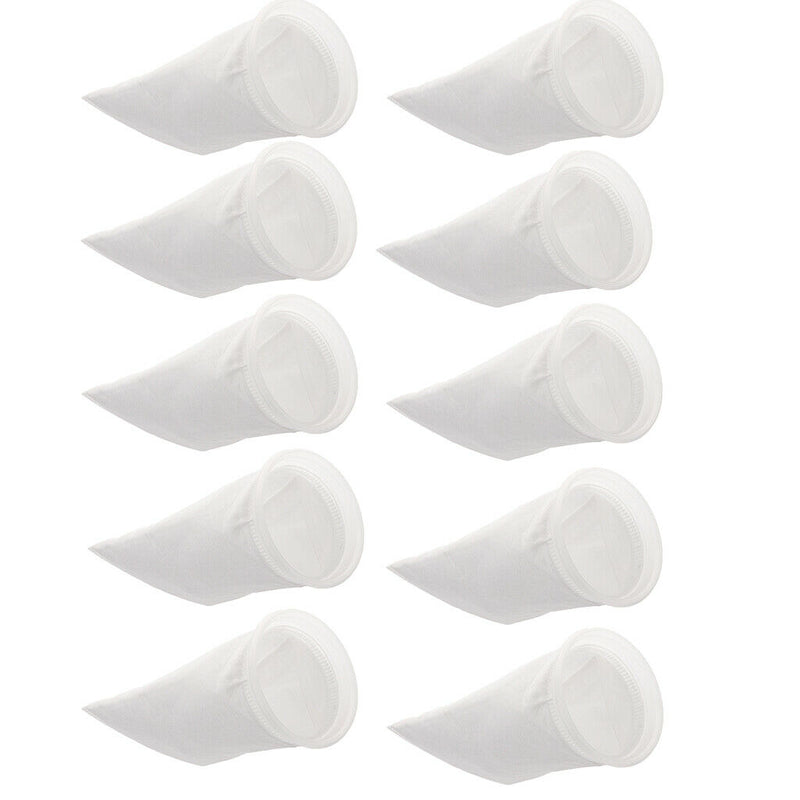 10pcs 100um Aquarium Tank Filter Bag Fish Tank Felt Filter Sock inch Ring Dia.