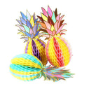 Set of 3pcs Creative Paper Pineapple Honeycomb Ball Table Centerpiece Decor