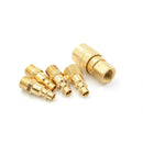 5Pcs Brass Quick Coupler Set Solid Air Hose Connector Fittings 1/4" NPT Tools FT