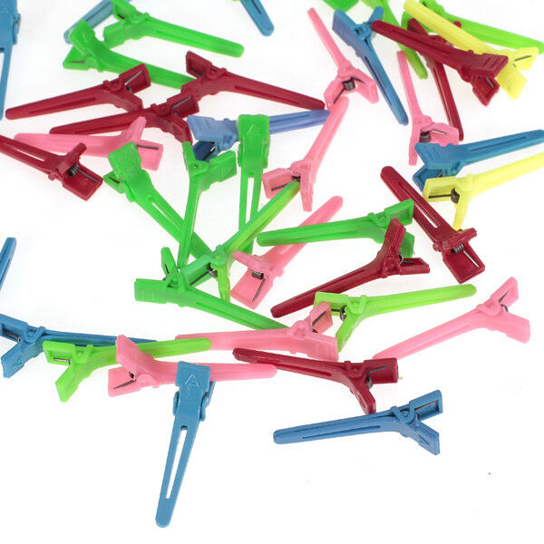 lot 50 Mini Hairdressing Salon Alligator Hair Sectioning Clips Accessories