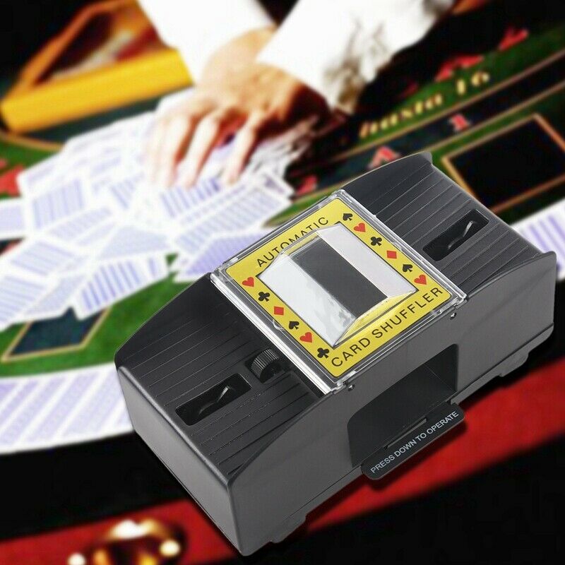 1-2 deck Plastic automatic Shuffler Black