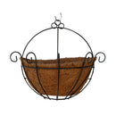 Coconut Half Round flowerpot Hanging Pots Window Rattan Decorative 12inch