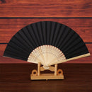 Diy Wedding Party Decoration Folding Paper Hand Fan 8.25 Inch Black (5 Pcs) X4J9