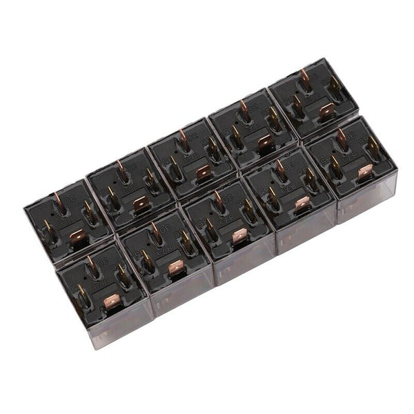 10Pcs Waterproof Automotive Relay 12V 80A 4Pin Car Control Device Car Relay Q3U4