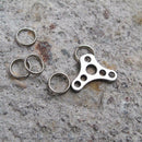 Straw Hat UFO Extension Buckle Mini Key Ring EDC Keyring Fast Hanging Tools