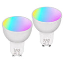 2Pcs 6W Wifi Smart Led Light Bulb , Gu10 Rgbw Dimmable Light Cup , Compatib