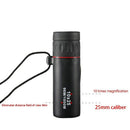 10X25 Hd Monocular Professional Telescope Focus Green Film Pocket Spyglass