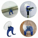 Plastic Suction Cup Razor Holder Single Rack Bathroom Shower Bath Clear Blue YK