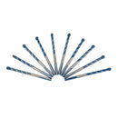 10Pcs Triangle Twist Drill Bits Set Carbide Alloy Rotary Tool for Marble 6mm