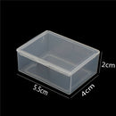 Mini Jewelry organizer Transparent Plastic Name Card Storage Box Case OZ