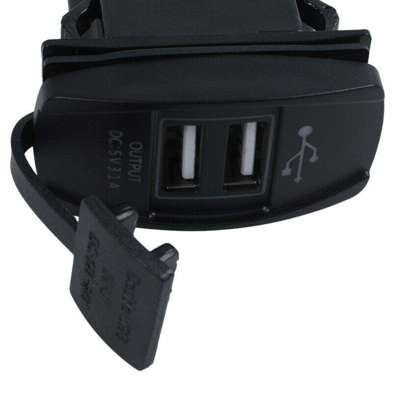 12V 24V Car Auto Boat Accessory LED Dual USB Charger - Outlet green Z8Z2