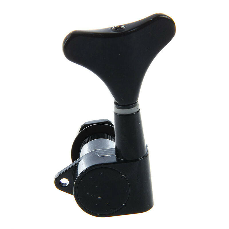 2 Pairs Black String Tuning Pegs Machine Heads for Electric Bass 2L + 2R