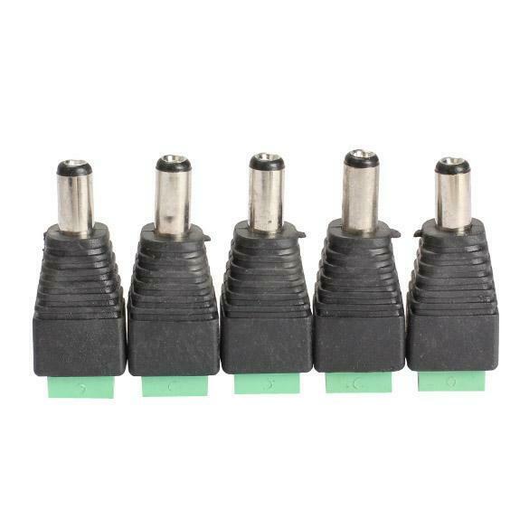 5PCS Mini Coax CAT5 To Camera CCTV BNC Video Balun Connector Adapter