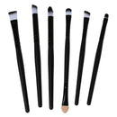 6 Pcs Cosmetics Set Eyeshadow Eyeliner Nose Smudge Brushes Tool Makeup Kits W6P5