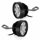 2PCS  Motorcycle Spot Fog Light Headlight Waterproof 6 LED Front Head Lamp COE