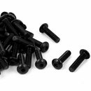 M5x20mm Button Head Hex Socket Cap Screw Bolt Black 50pcs X1J6