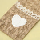 24pcs Jute Hessian Burlap Cutlery Holder Silverware Pockets rustic Wedding