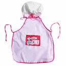 Childs Kids Chef Hat Apron Cooking Baking Boy Girl Chefs Junior Gift (Pink) Y6C9