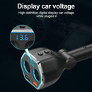 A21Q Dual USB 5V 2.4A QC3.0 LED Digital Car Phone Charger w/Lighter Sockets A