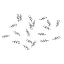 20pc TwistLock Centering Pin Spring Twist Lock Weedless Fishing Hook Tackle
