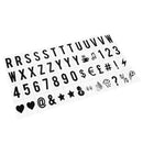104pcs Cinematic Lightbox Replacement Letters & Numbers Signs black for A4