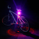 Yellow New Bicycle Tail Light 3 Colors In 1 Lamp Led COB Visual Warning Bik O3U1