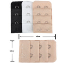 3pcs Bra Extender Strap 2 Hooks 3 Row Clip OnNude Maternity Pregnant Extensions