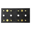 4 Gang Dual Bus Bar 60A 32V Positive Negative Buss Bar with Ring Terminals