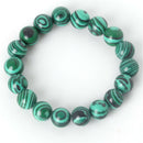 10mm Natural Tibetan Green Malachite Buddhist Buddha Prayer Beads Mala Bracelet