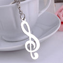 Creative music note Key Chain Ring Keychain Keyring Key Fob Keychains 1pc Fad OZ