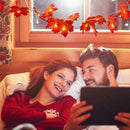 LED Maple Leaf Shape Lamp String Halloween Xmas Thanksgiving Day Home Decor A