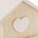Kid Baby DIY White Wooden Coin House Gift Toys Save Money Mud Chalet Crafts - OZ